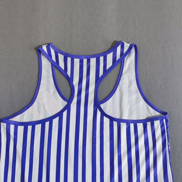 RBX athletic wear tank top women's size XL purple white pink stripes pattern - Picture 4 of 11